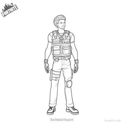 Free printable The Weeknd Combat 02 Coloring Page - Free PDF Printable Fortnite Coloring Sheets coloring page
